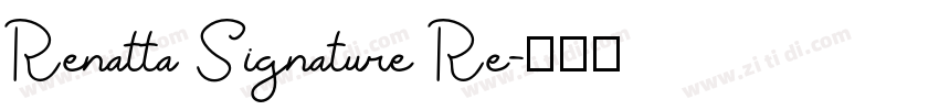 Renatta Signature Re字体转换